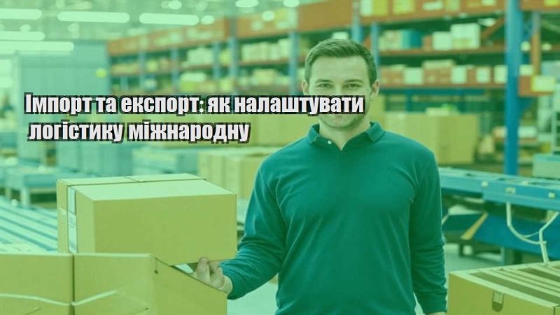 import ta eksport yak nalashtuvaty logistyku mizhnarodnu
