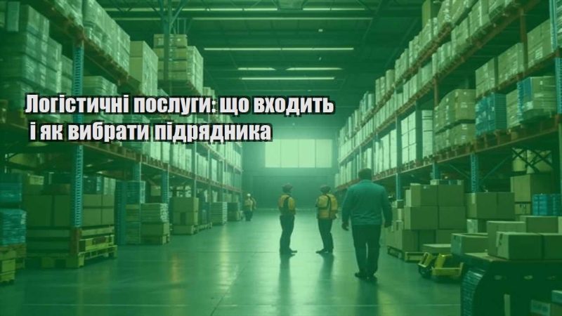 logistychni poslugy shho vhodyt i yak vybraty pidryadnyka