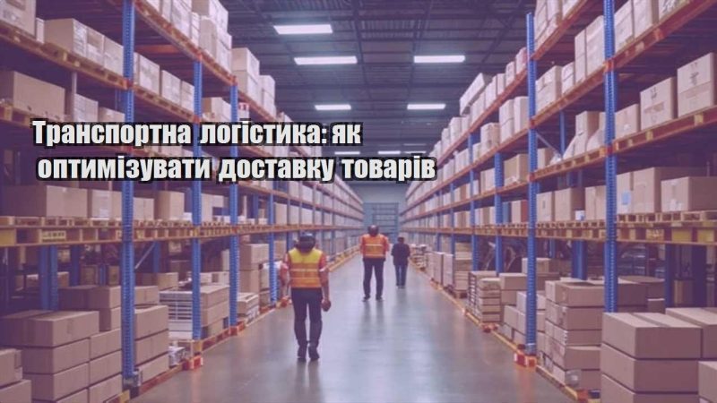 transportna logistyka yak optymizuvaty dostavku tovariv