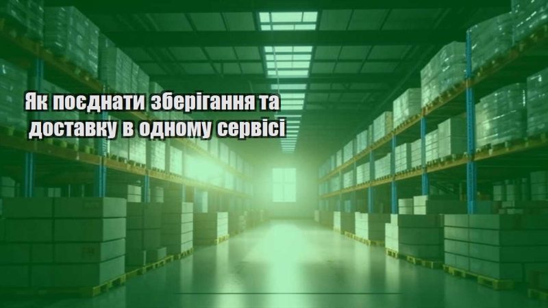 yak poyednaty zberigannya ta dostavku v odnomu servisi